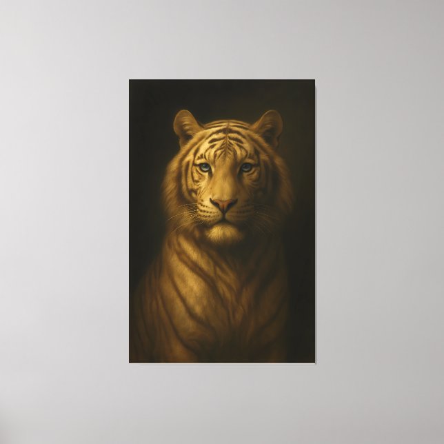 Lienzo Majestic White Tiger – Fine Art Premium Canvas (Anverso)