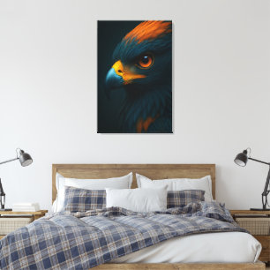 Lienzo Majestuosa Mirada – Retrato de Águila Ultra-Realis