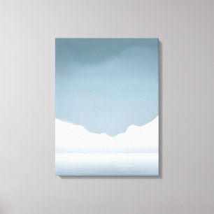 Lienzo Majestuosa Serenidad - Paisaje del Lago de Montaña