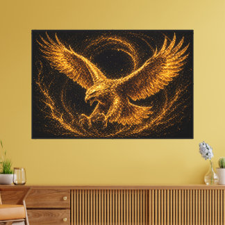 Lienzo Majestuosa Visión y Victoria del Águila Dorada