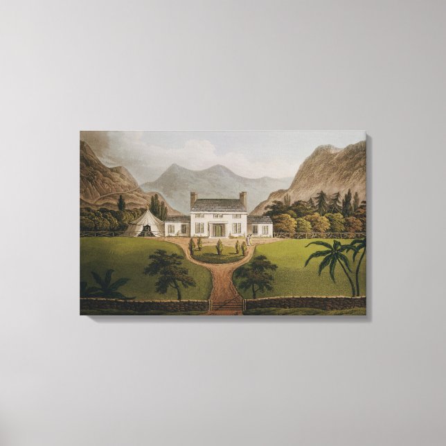 Lienzo Mal-Maison de Bonaparte en Santa Elena, 1821 (Anverso)