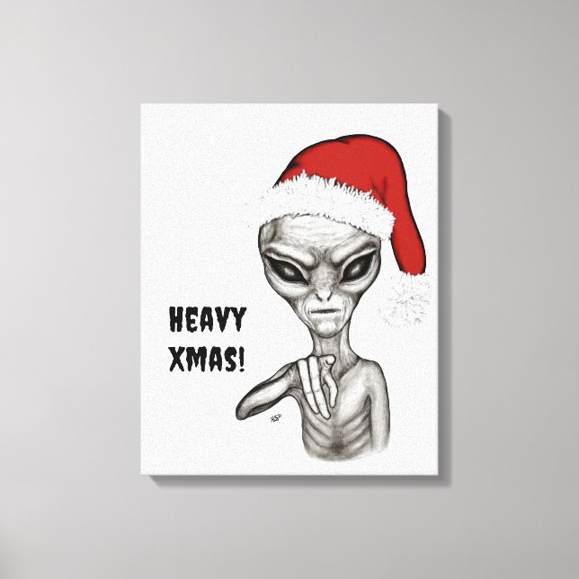 Lienzo ¡Mala fortuna, pesadas navidades! (Anverso)