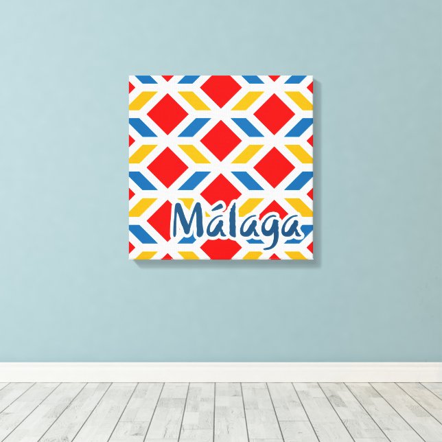 Lienzo Malaga paredes de calle 2 (Insitu (piso de madera))