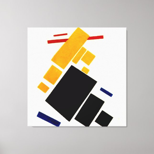 Lienzo Malevich - Composición Suprematismo, avión (Anverso)