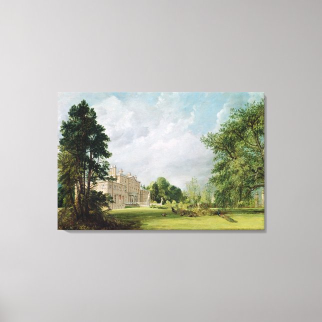 Lienzo Malvern Hall, Warwickshire, 1821 (Anverso)