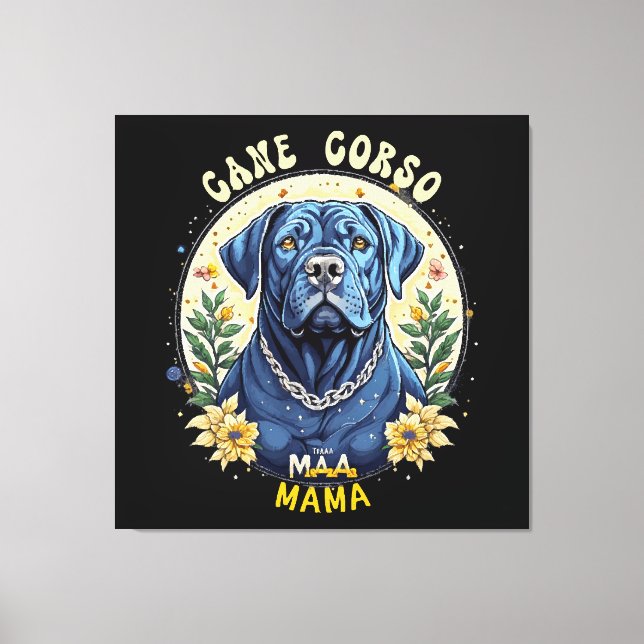Lienzo Mamá Cane Corso (Anverso)