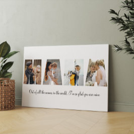 Lienzo Mama Collage de fotos 4 Fotos | Regalo del Día de 