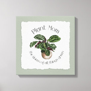 Lienzo Mamá de las Plantas - La Reina de Todas las Cosas