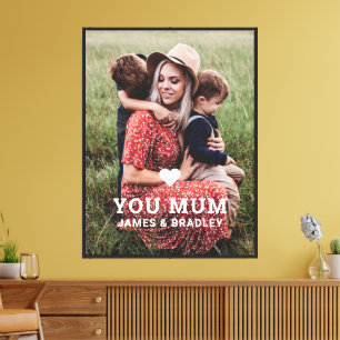 Lienzo Mamá foto del Día de la Madre