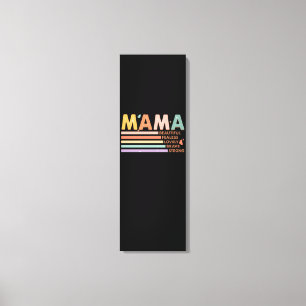 Lienzo Mamá Hermosa, valiente y valiente