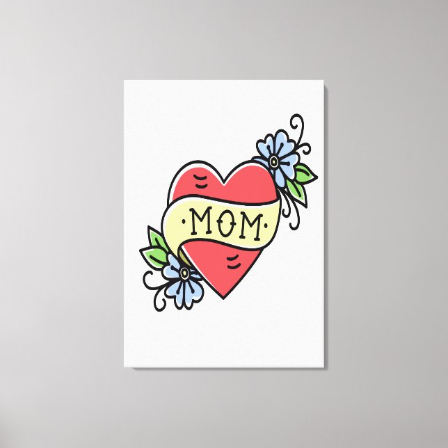 Lienzo Mama Love Heart (Anverso)