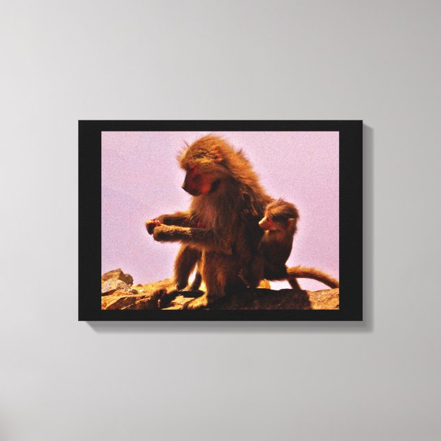 Lienzo Mamá y bebé (Anverso)