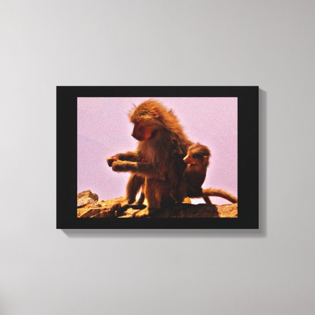 Lienzo Mamá y bebé (Anverso)