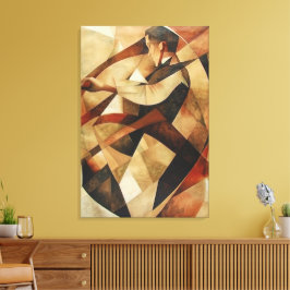 Lienzo Man Enveloped in Abstraction Canvas