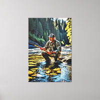 *~* Man Stream Nature AP49 Pesca Art