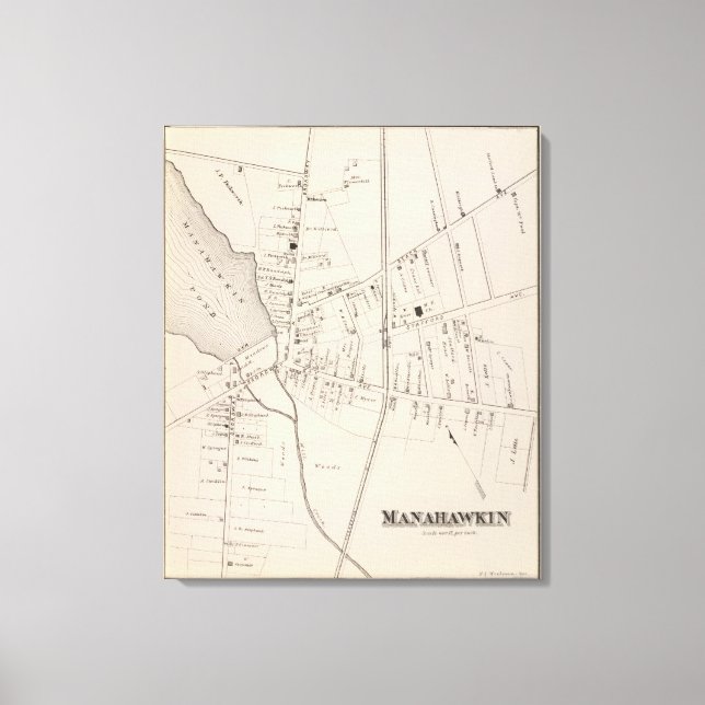 Lienzo Manahawkin, Nueva Jersey (Anverso)