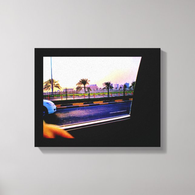 Lienzo Manama Date Trees (Anverso)