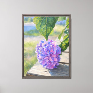 Lienzo Mañana de Hortensias