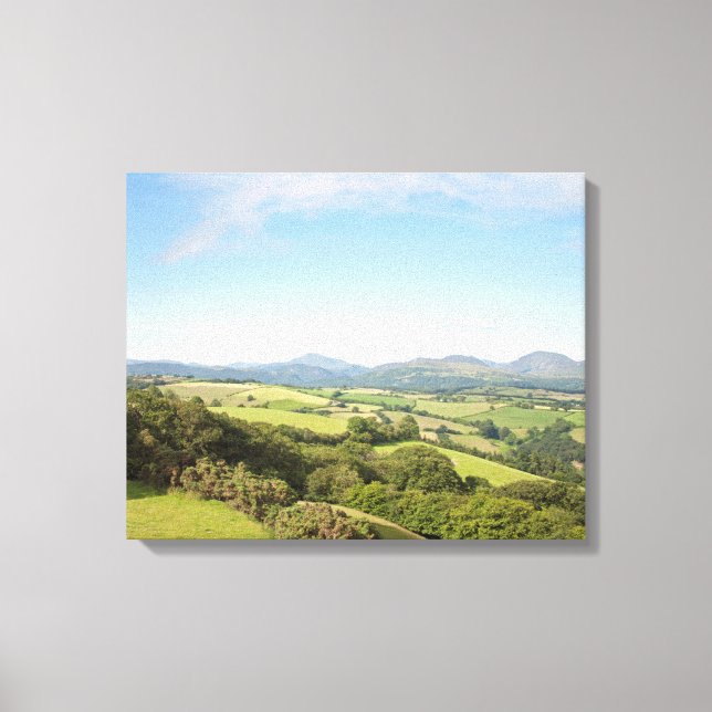 Lienzo Mañana de verano Poster de postales de Conwy Valle (Anverso)