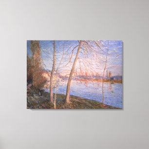 Lienzo Mañana del invierno de Alfred Sisley el  