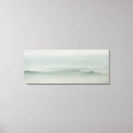 Lienzo Mañana pastel en la nublada Toscana