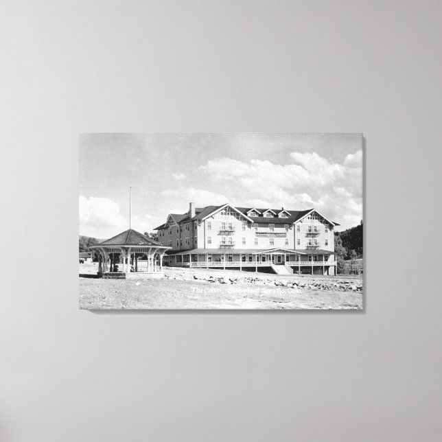 Lienzo Manantiales de vapor, CO Lodge y Fotografica de Ca (Anverso)