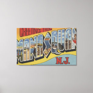 Lienzo Manasquan, New Jersey - escenas grandes 2 de la