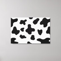 Manchas de vaca abstractas modernas en negro y bla