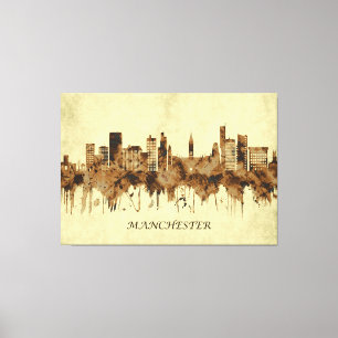 Lienzo Manchester England Cityscape