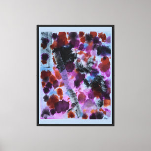 Lienzo Manchón de tinta del Purpinklue