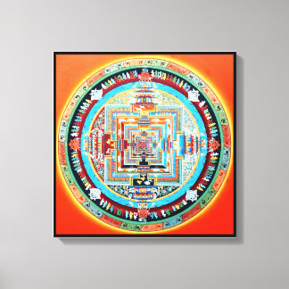 Lienzo Mandala budista de Kalachakra