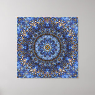 Lienzo "Mandala de la lamina del lapislázuli"