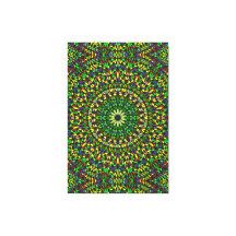 Mandala de Piedra Verde Bohemio Envuelto Premium