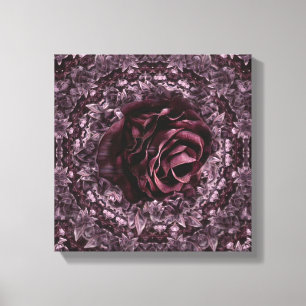 Lienzo Mandala de rosa