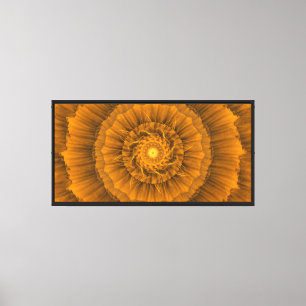 Lienzo Mandalá Espiral Dorada