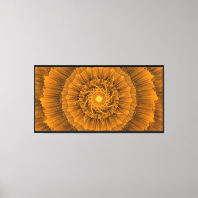 Lienzo Mandalá Espiral Dorada (Anverso)