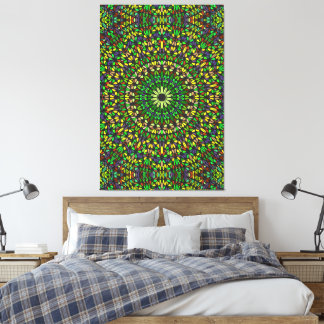 Lienzo Mandala Harmony – Premium Wrapped Canvas Elegance