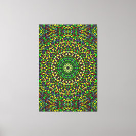 Lienzo Mandala Harmony – Premium Wrapped Canvas Elegance