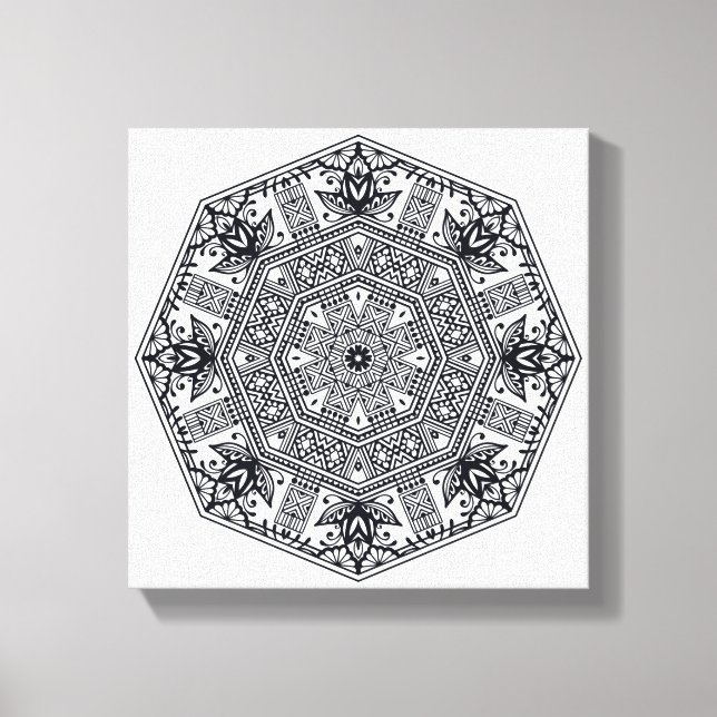 Lienzo Mandala Round Ornament 6 (Anverso)
