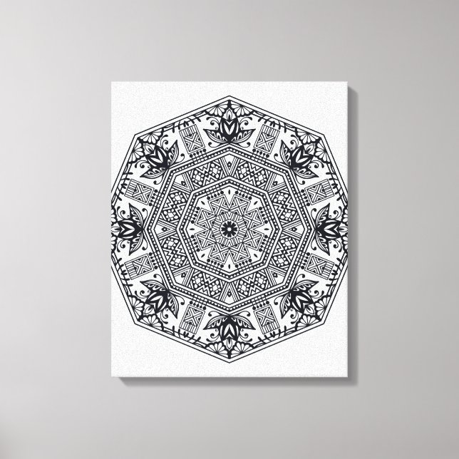 Lienzo Mandala Round Ornament 6 (Anverso)