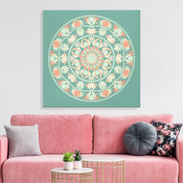 Lienzo Mandala y sabio retro ornato personalizados