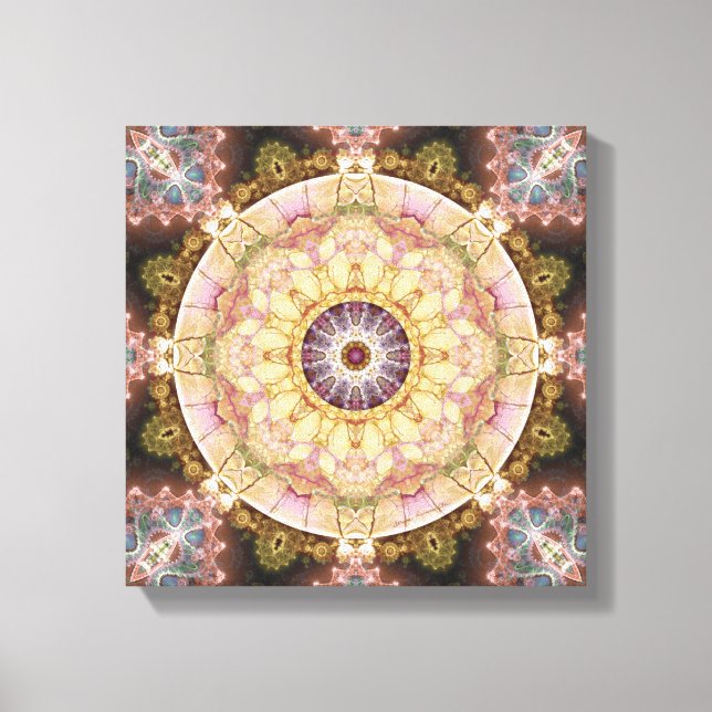 Lienzo Mandalas desde el corazón del cambio 2 tela envuel (Anverso)