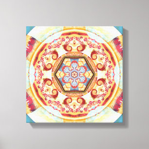 Lienzo Mandalas por épocas de la lona envuelta de la