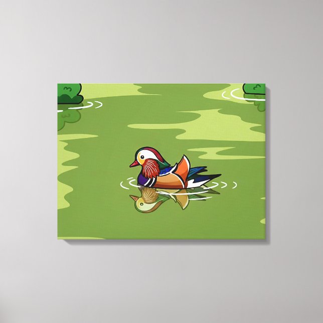 Lienzo Mandarin Duck up close canvas print (Anverso)
