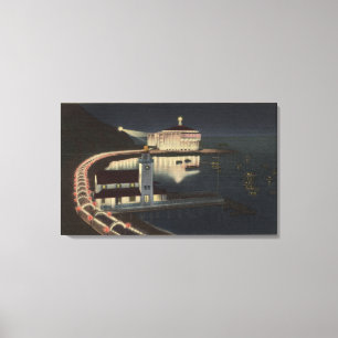 Lienzo Manera del casino a la ""promenade" romántica "