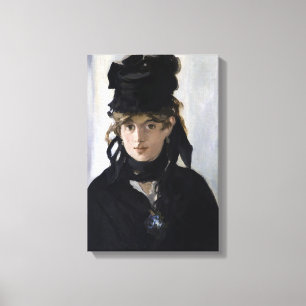 Lienzo Manet - Berthe Morisot con un ramo de violetas