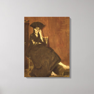 Lienzo Manet Berthe Morisot con ventilador, 1872