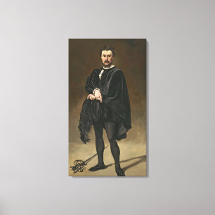 Lienzo Manet el   el actor del trágico (Rouviere como