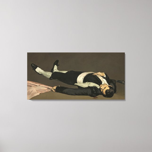 Lienzo Manet | El Toreador Muerto, c.1864 (Anverso)