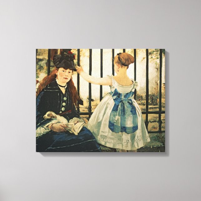Lienzo Manet | Estación St. Lazare, 1872-3 (Anverso)